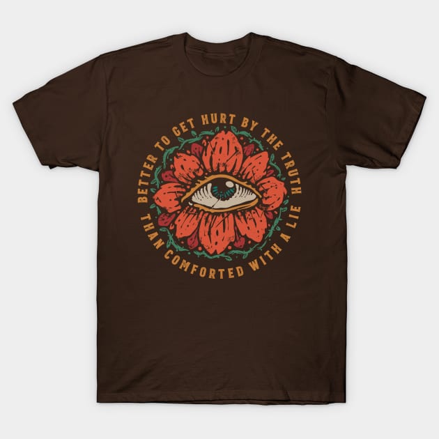 flower eye vintage T-Shirt by Mako Design 